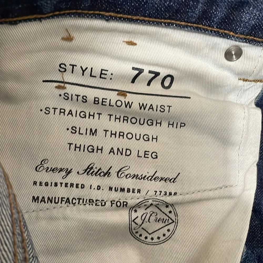 J. Crew Slim Men’s Jeans in Faded Blue Denim